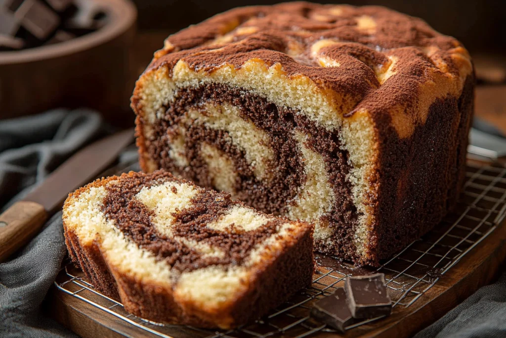 Marmorierter Kuchen