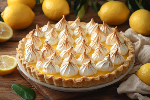 Zitronen Baiser Torte