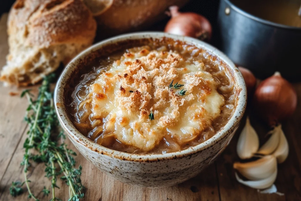Gratinierte Zwiebelsuppe