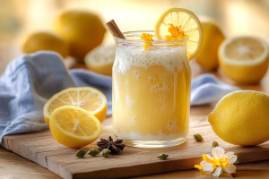 Kefir mit Orangenblüten
