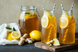 Zitronen Ingwer Kombucha