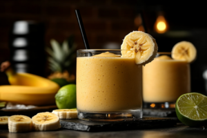 Smotthie aus Bananen und Ananas