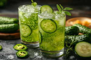 Gurken Chili Tonic Mocktail