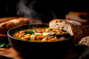 Suppe mit Linsen