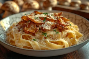Tagliatelle mit Pilzen