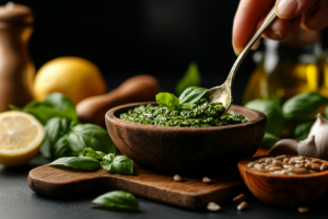 Pesto mit Basilikum