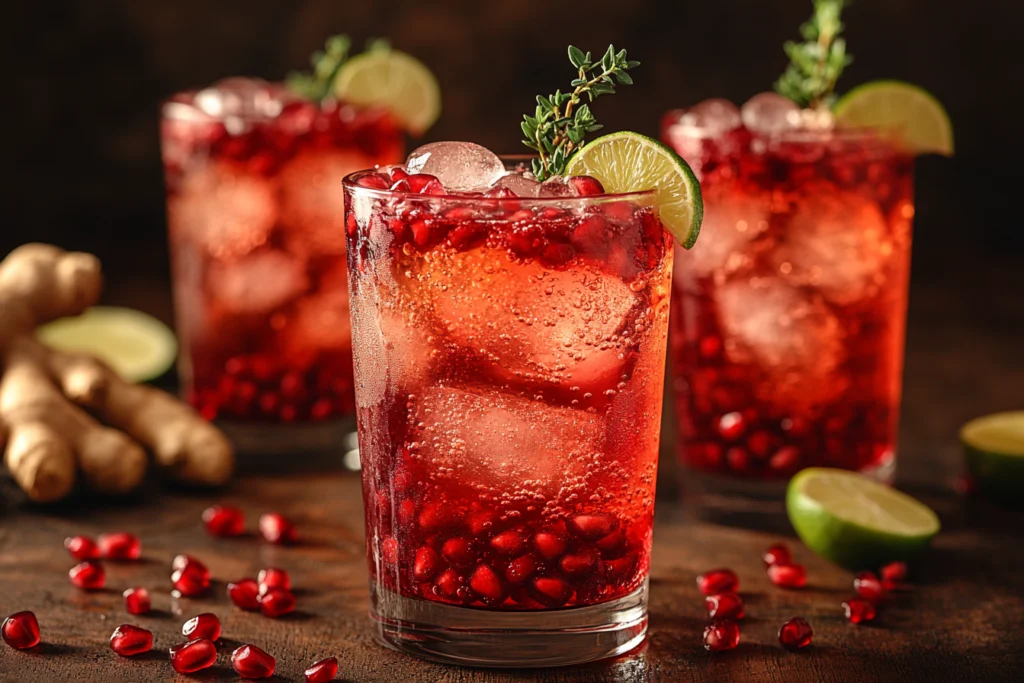 Mocktail aus Granatapfel