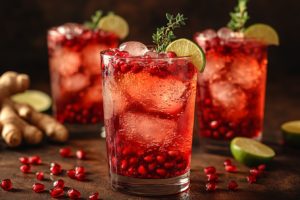 Mocktail aus Granatapfel