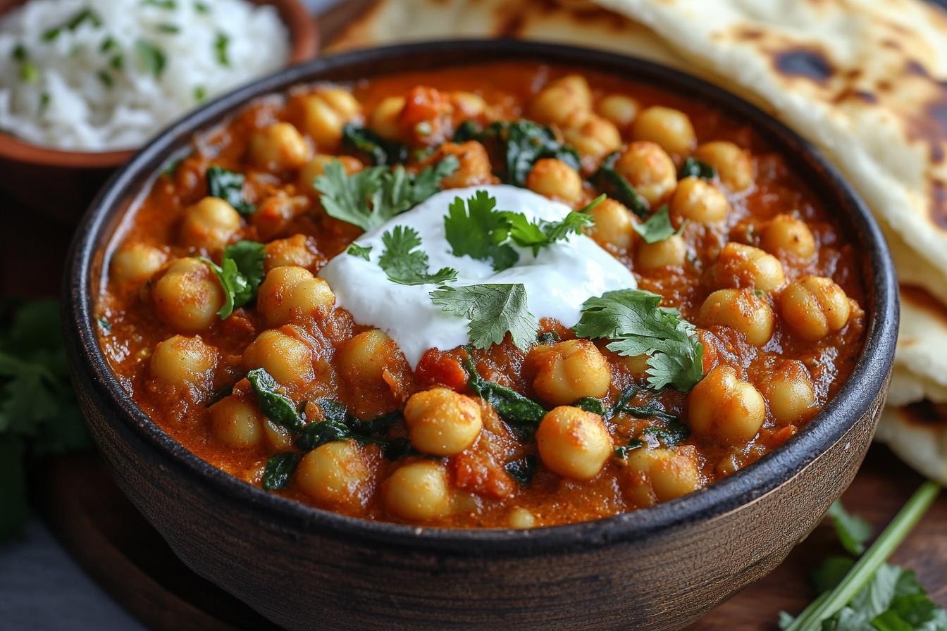 Curry aus Kichererbsen