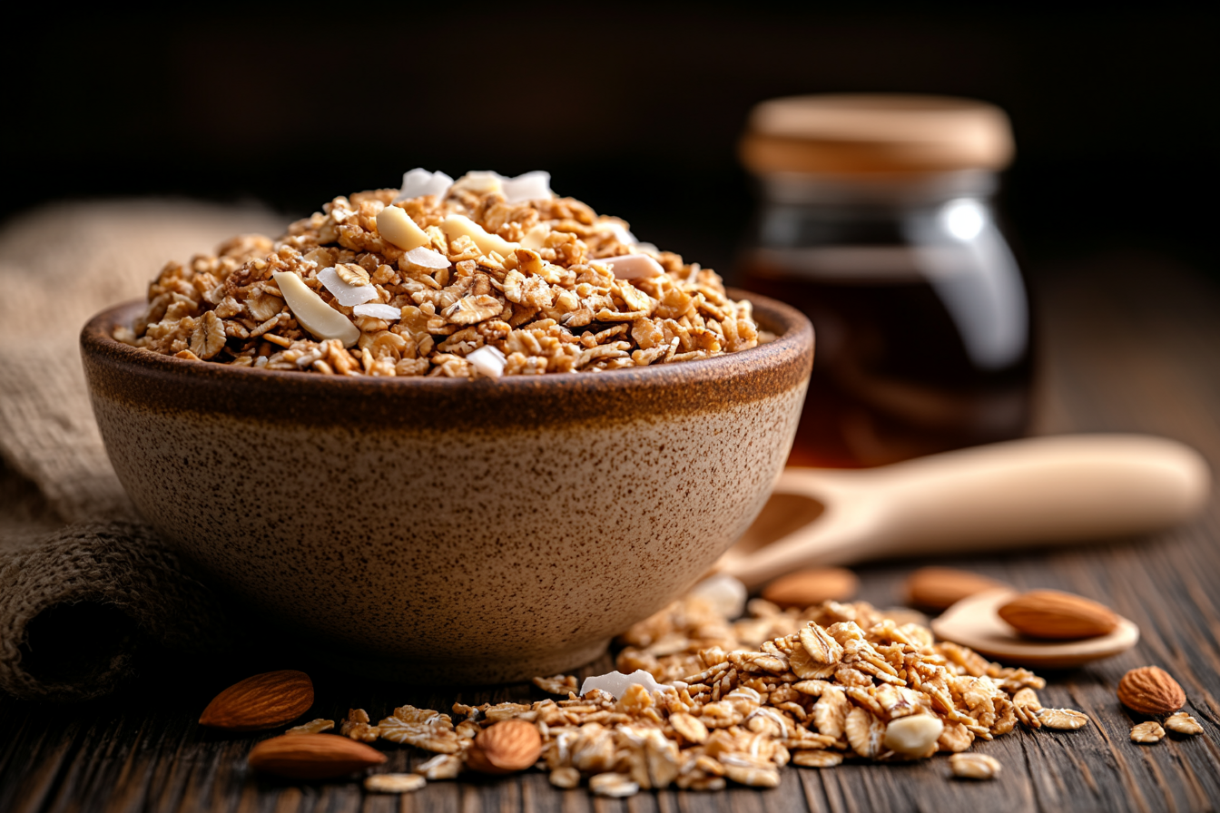 Müsli mit Ahornsirup