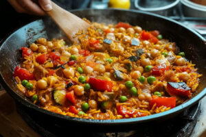 Paella vegan