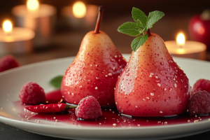 Rosa Birnen mit Chili – Valentinstags-Special