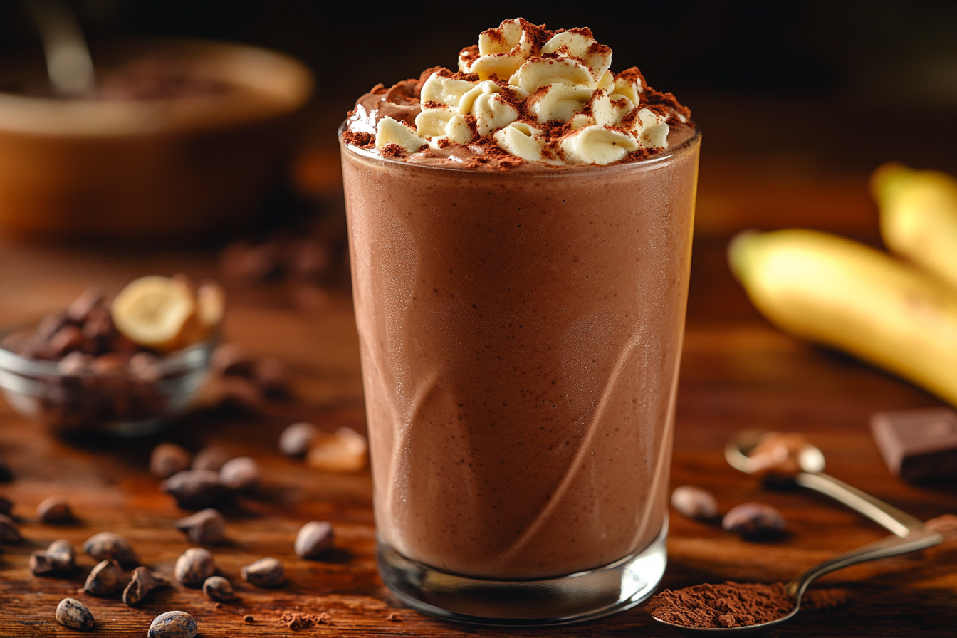 Milchshake aus Schokolade