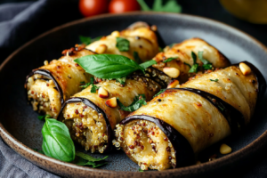 Auberginenmahlzeit