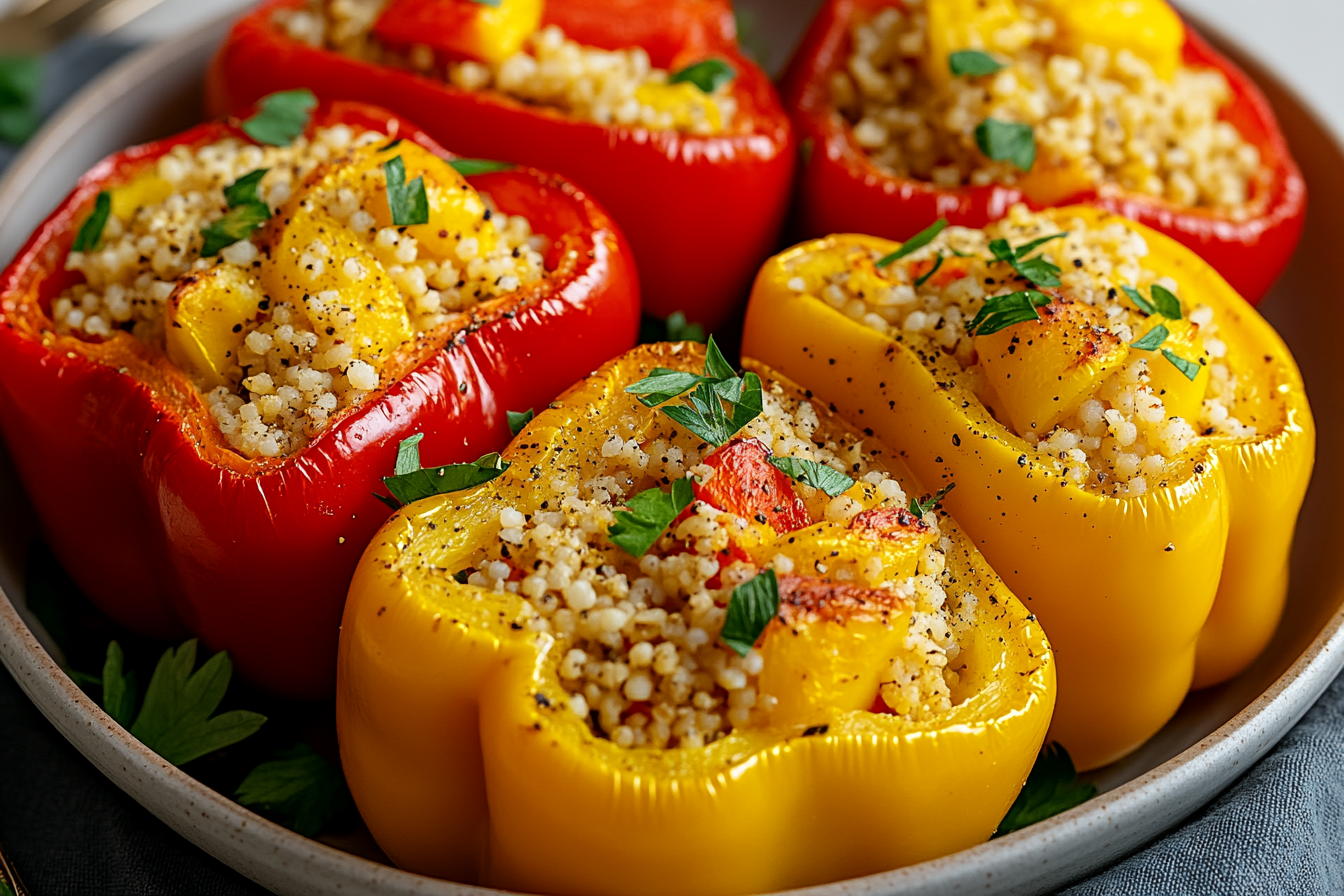 Paprika mit Hirse