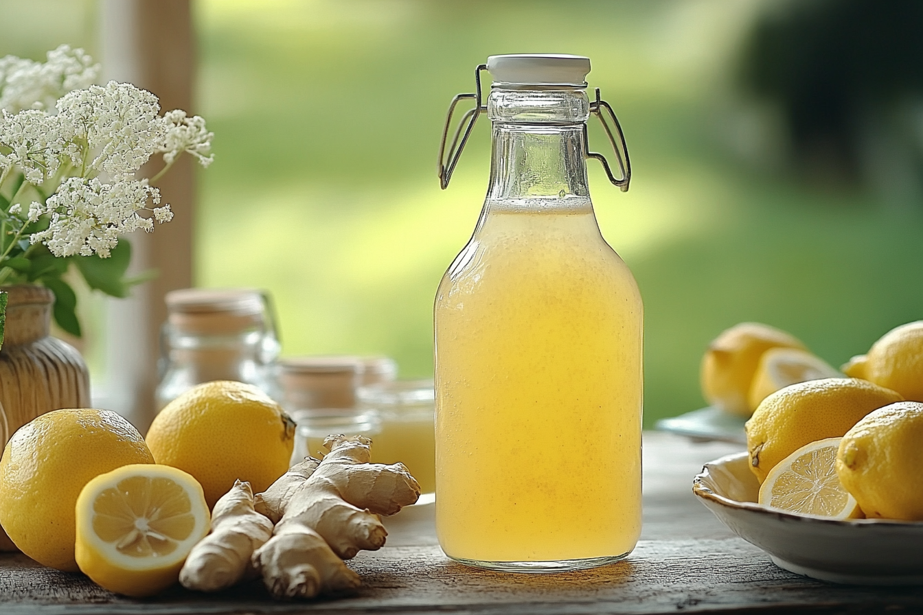Hausgemachte fermentierte Limonade
