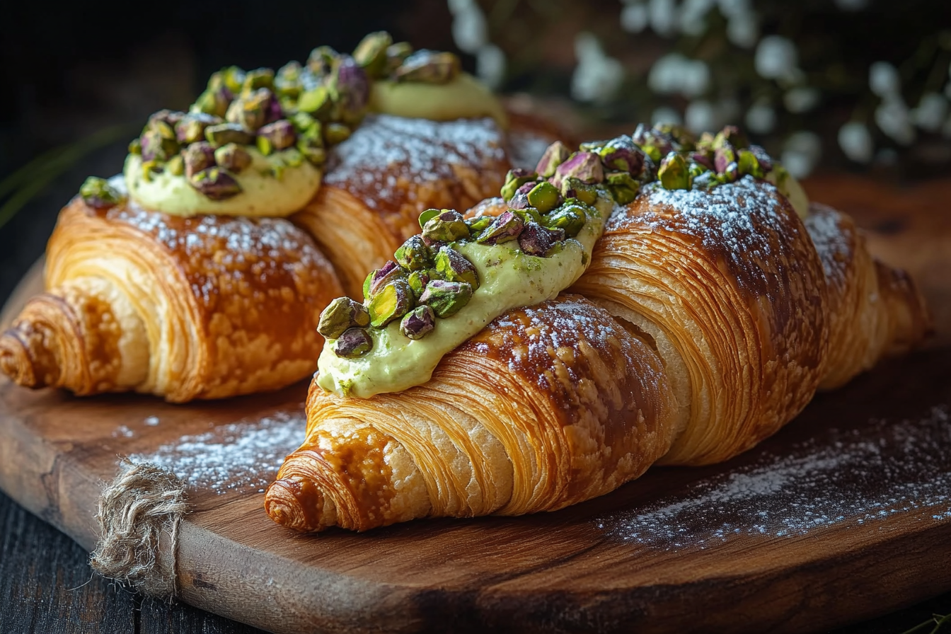 Croissants mit Pistazien