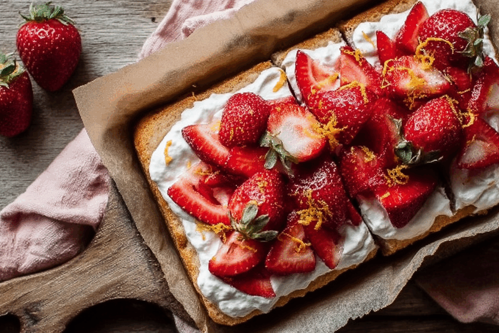 Erdbeer-Kokos-kuchen