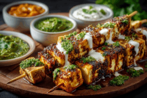 Gegrillte Tofu-Spieße und unwiderstehliche Saucen 🍢🔥