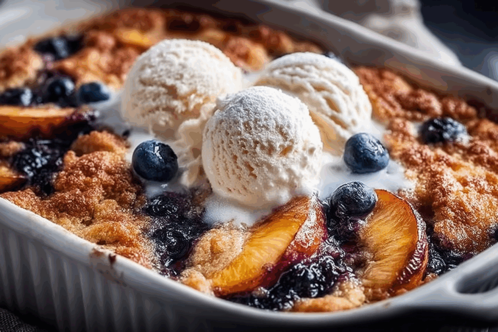 Pfirsichcobbler