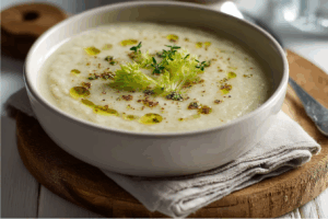 Steckrüben-Ingwer-Velouté