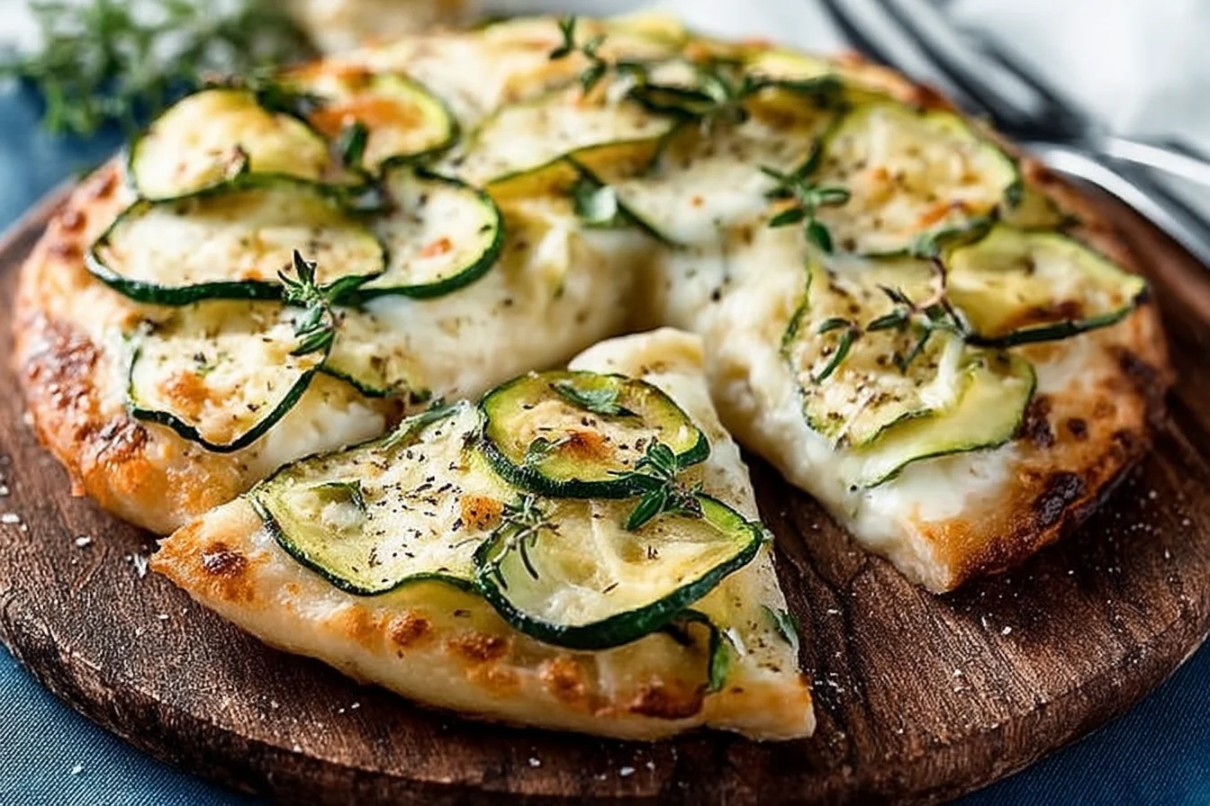 Hausgemachte vegane Pizza mit Cashewcremeboden