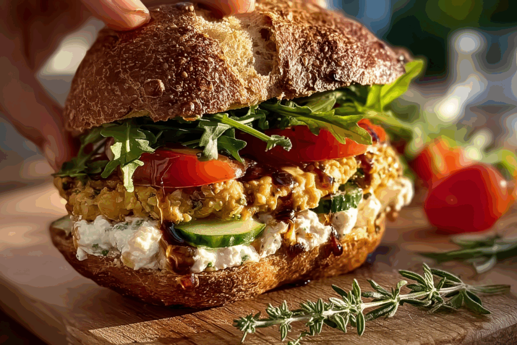 Kichererbsen Sandwich