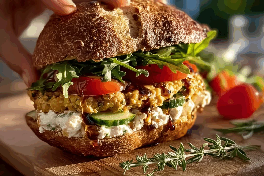 Kichererbsen Sandwich