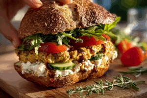 Kichererbsen Sandwich