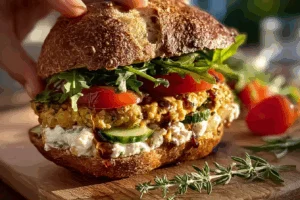 Kichererbsen Sandwich