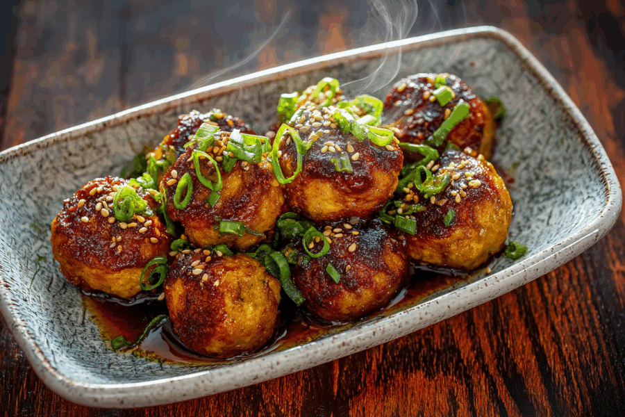 Tofubällchen nach japanischer Art