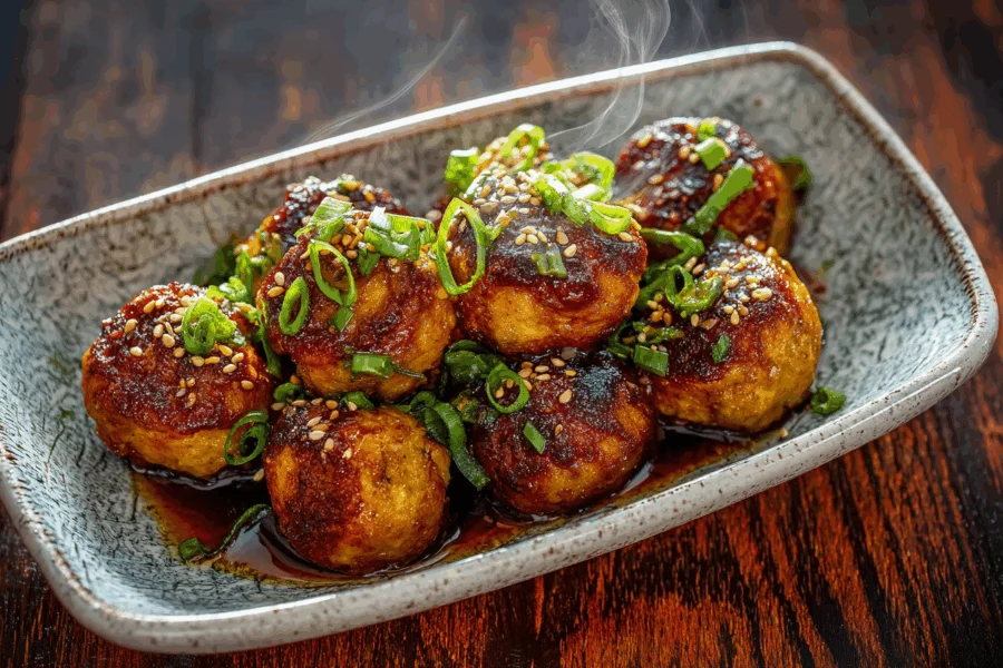 Tofubällchen nach japanischer Art