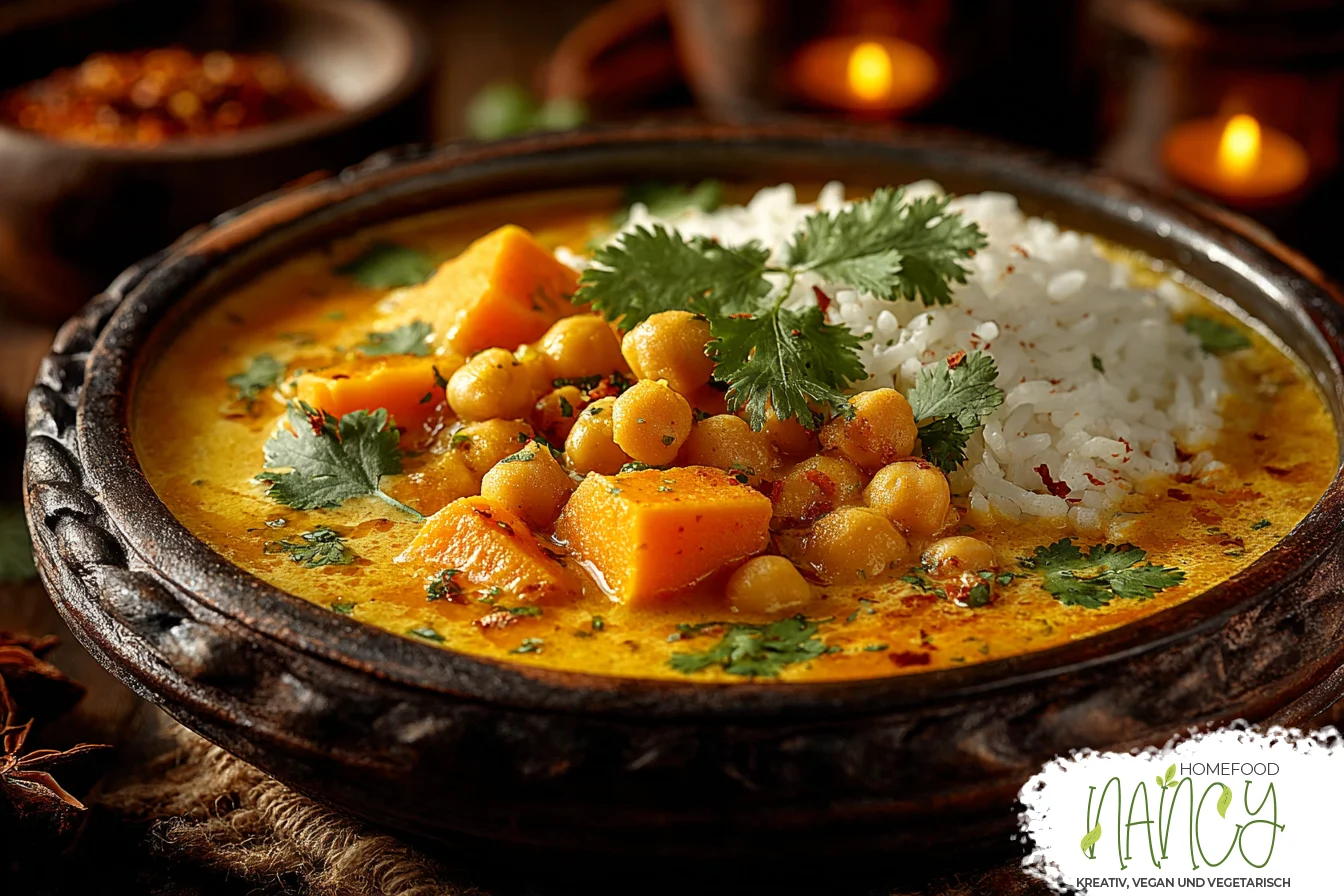 Kichererbsen-Süßkartoffel-Curry