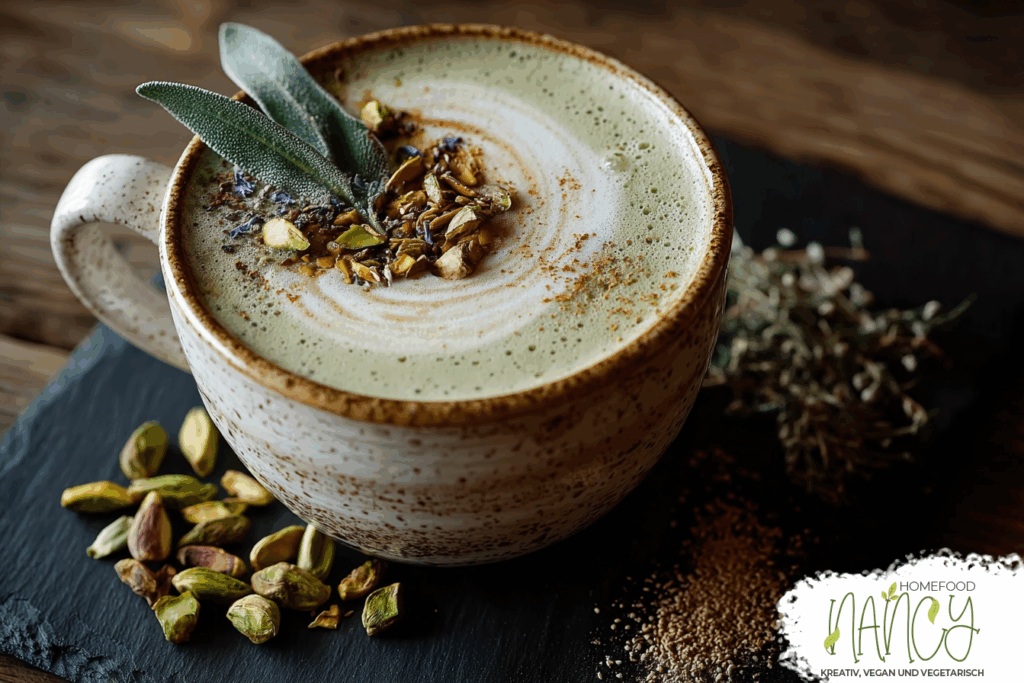 Salbei Pistazien Latte
