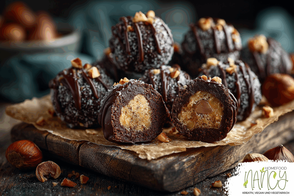 Vegane Schoko-Haselnuss-Rochers