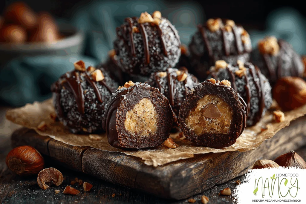 Vegane Schoko-Haselnuss-Rochers