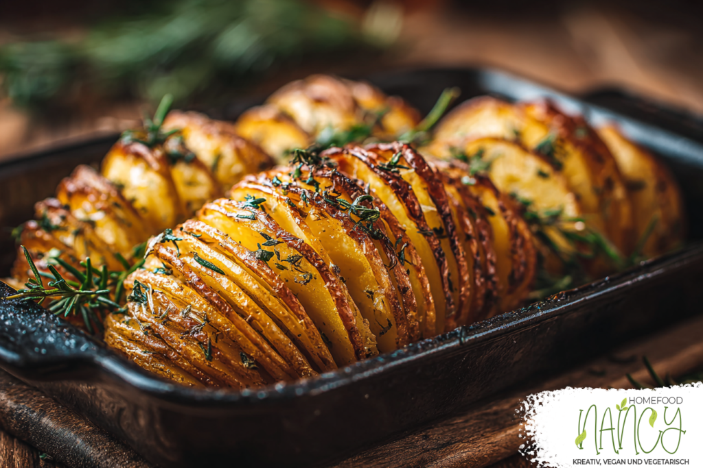 Kartoffeln in Hasselback Stil