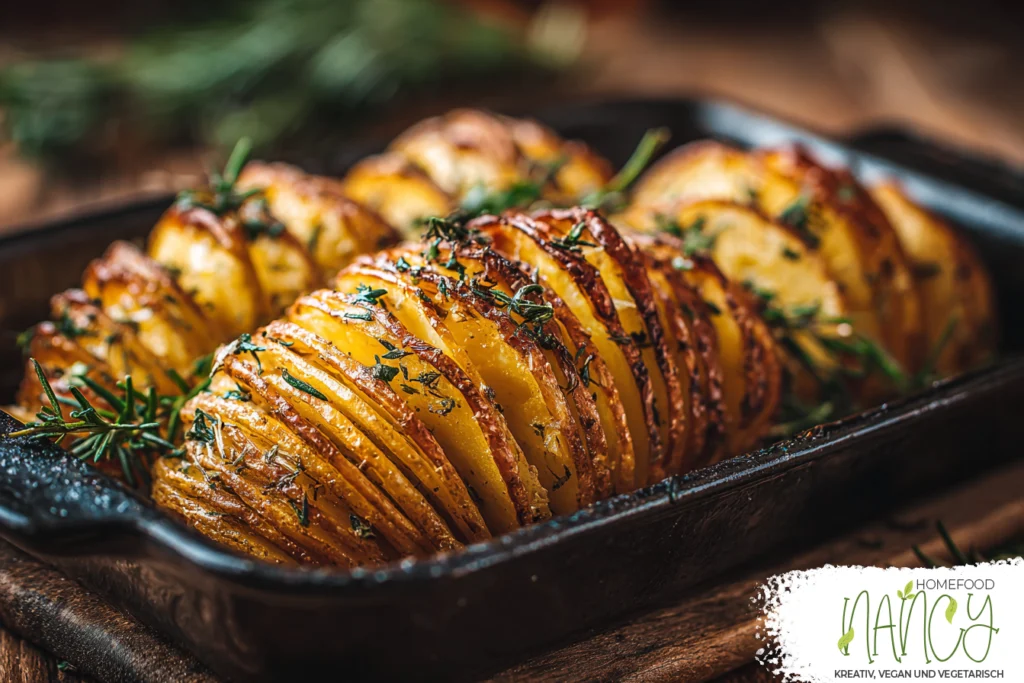Kartoffeln in Hasselback Stil