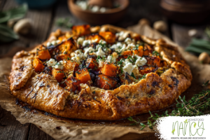 Vegane Kürbis-Lauch-Tarte