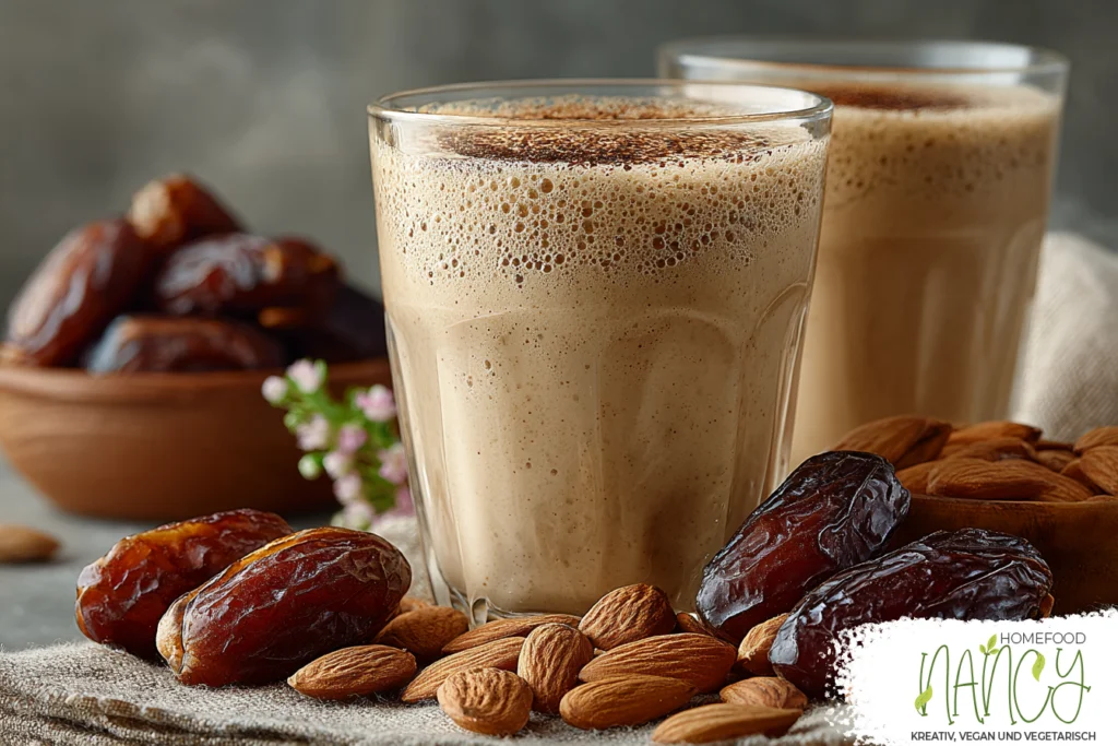 Cremiger Smoothie aus Mandelmilch