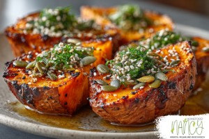 Süßkartoffeln mit Sesam