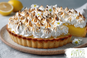 Vegane Zitronen-Meringue-Torte