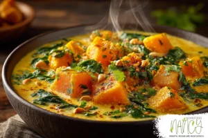 Cremiges Butternut-Spinat-Curry