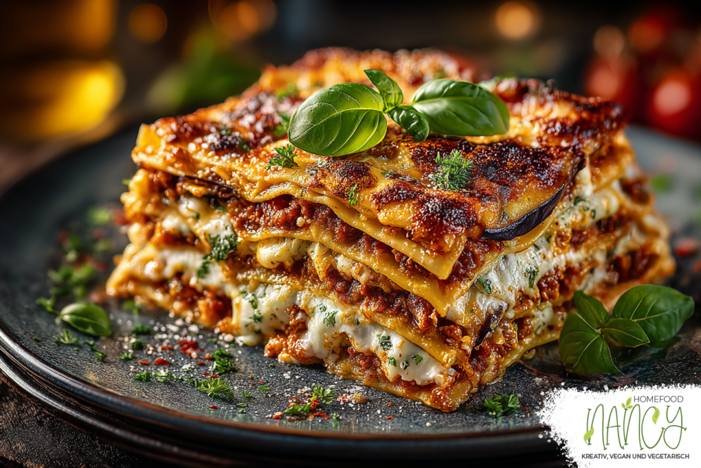 Vegane Lasagne mit Auberginen
