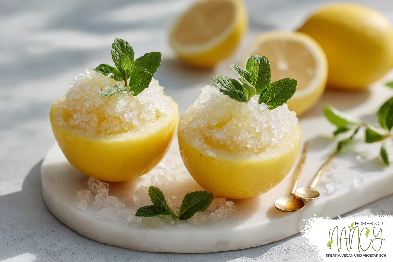 Italienisches Zitronen Granita