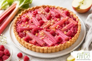 Vegane Rhabarber-Torte